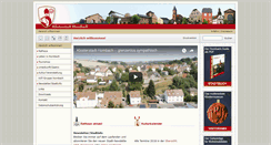 Desktop Screenshot of klosterstadt-hornbach.de