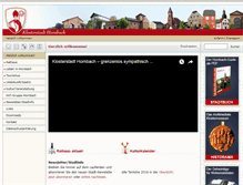Tablet Screenshot of klosterstadt-hornbach.de